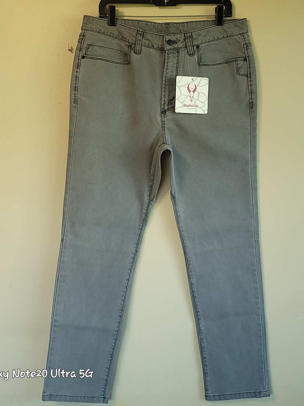 Badlands Durus Pants Men's 34 Reg 34x32 Gray Stretch Denim Lifestyle NWT